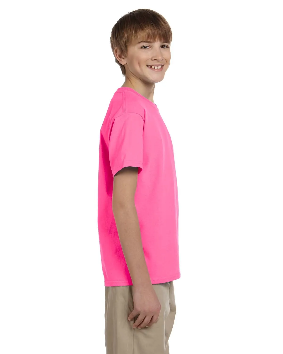 3931B-Fruit of the Loom-NEON PINK