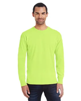42L0-Hanes-NEON LEMON HTHR