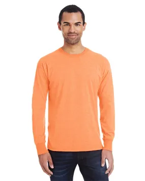 42L0-Hanes-NEON ORANGE HTHR