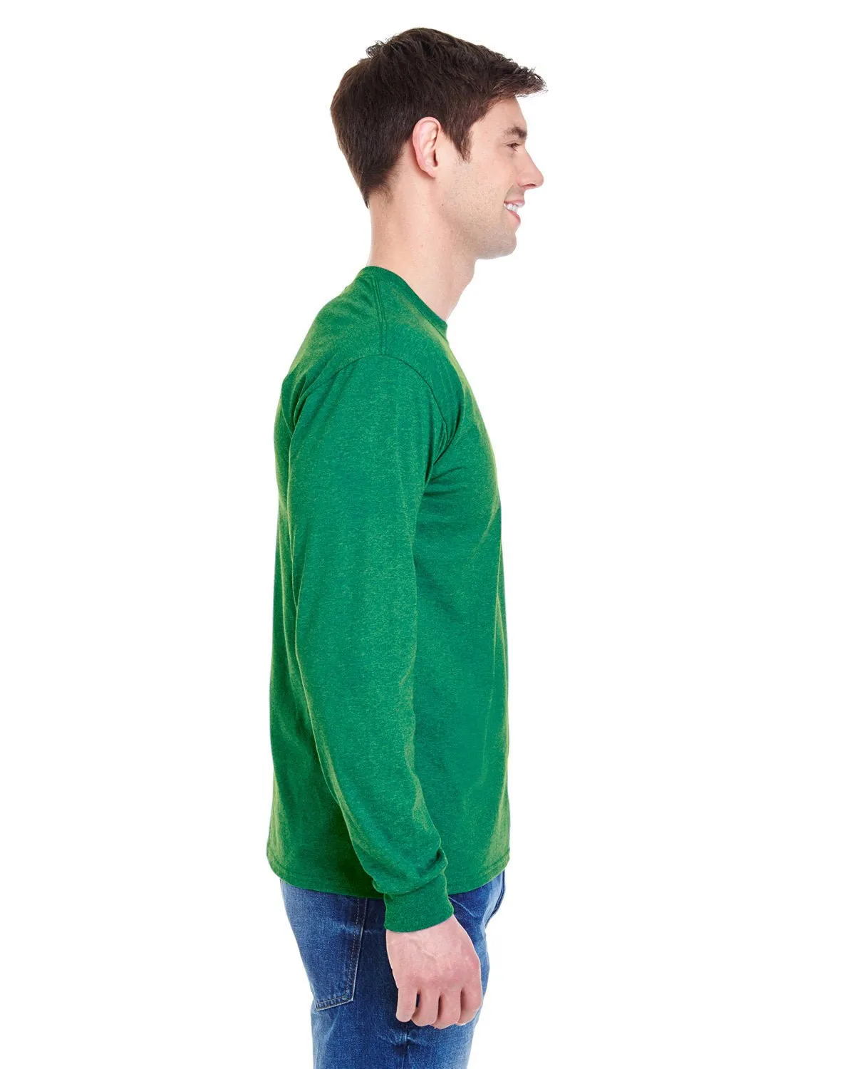 4930-Fruit of the Loom-RETRO HTHR GREEN