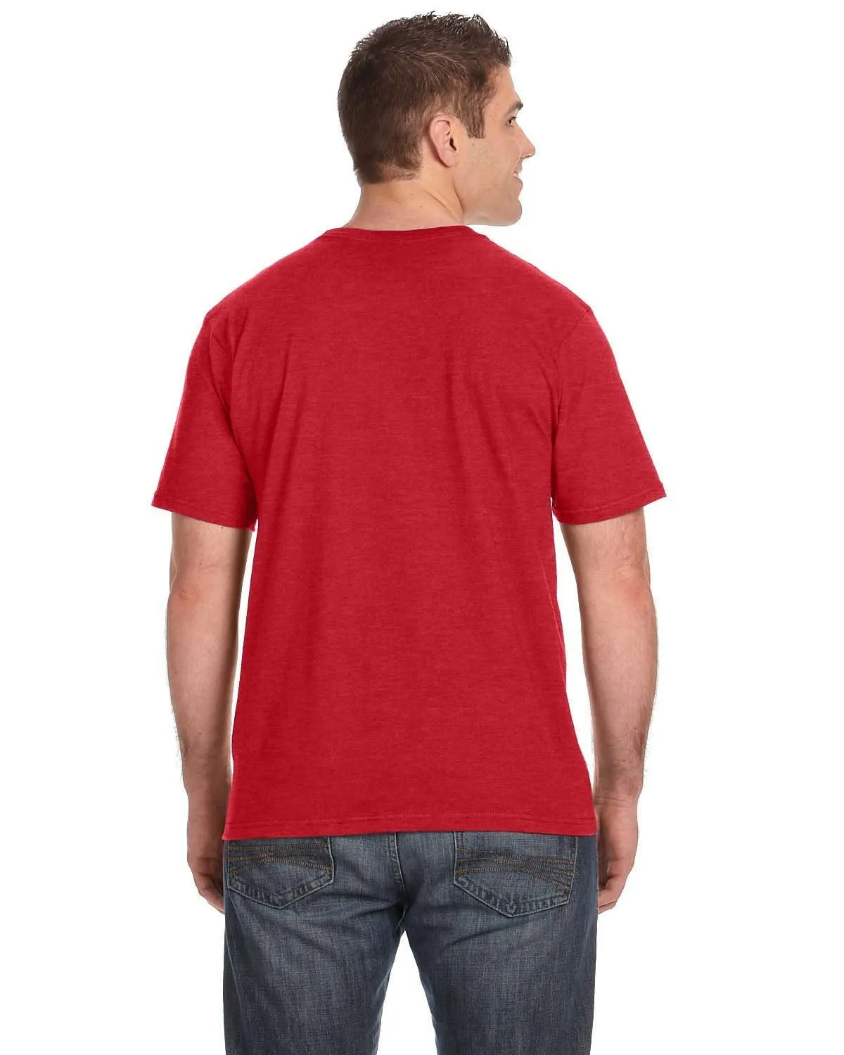 980-Gildan-HEATHER RED