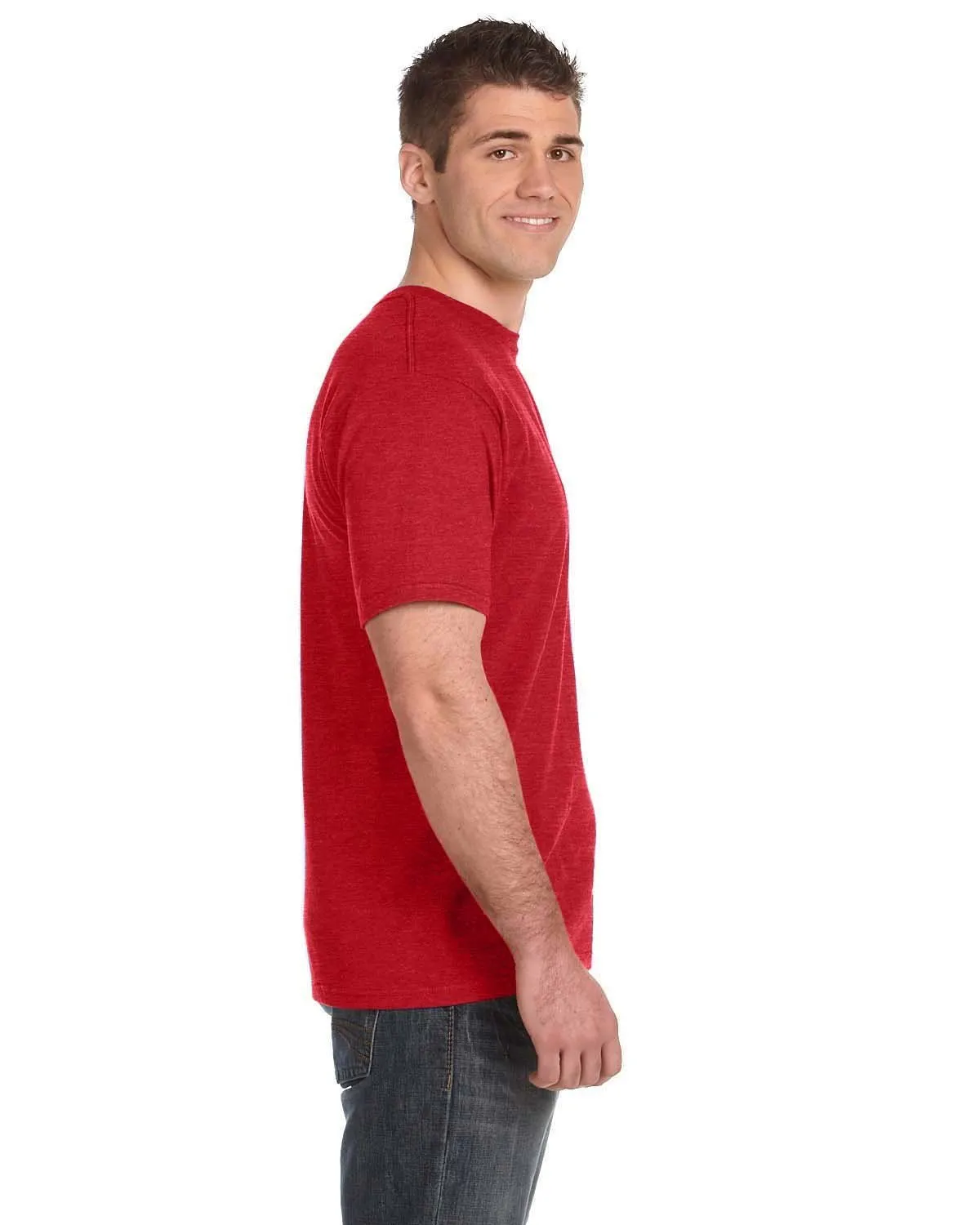 980-Gildan-HEATHER RED