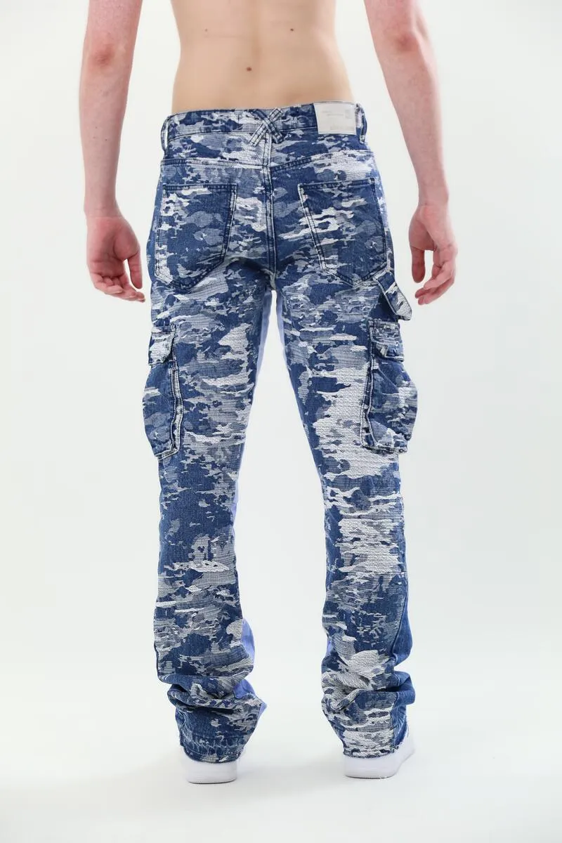 Armor Jeans Cargo Stacked Denim (Blue)