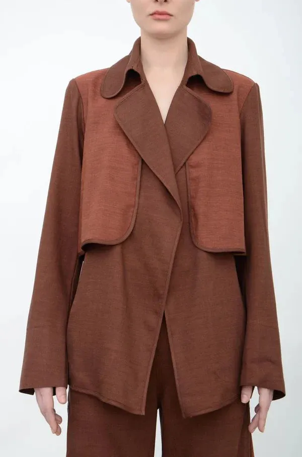 Artemis Short Trench | Brick