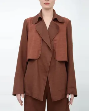 Artemis Short Trench | Brick