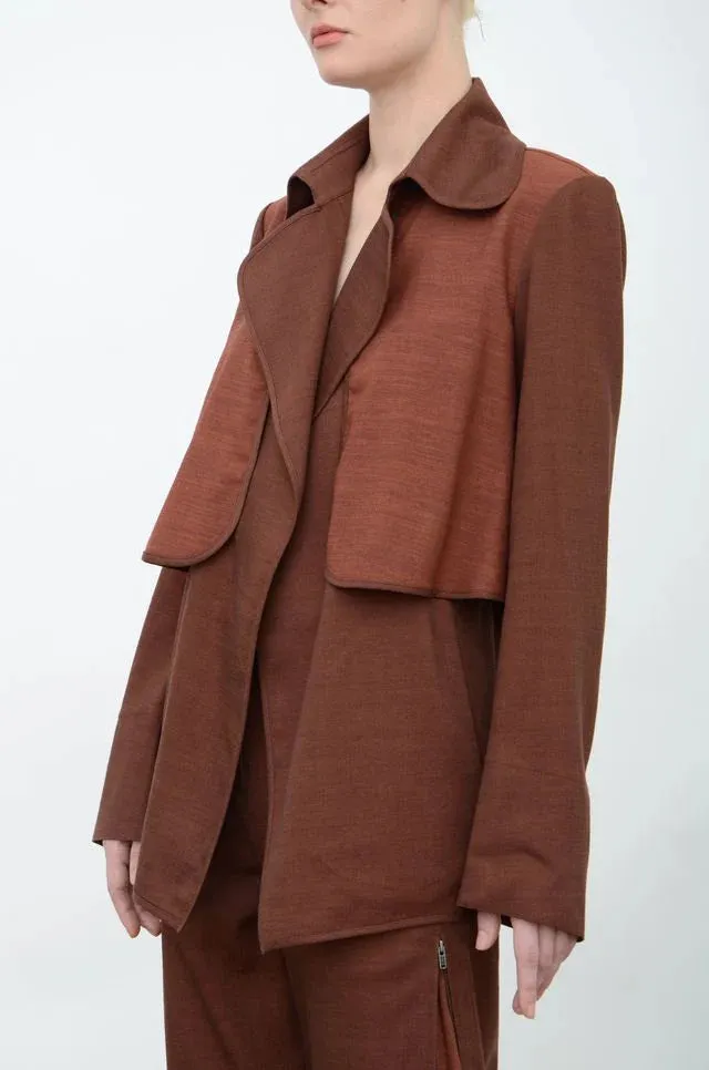 Artemis Short Trench | Brick