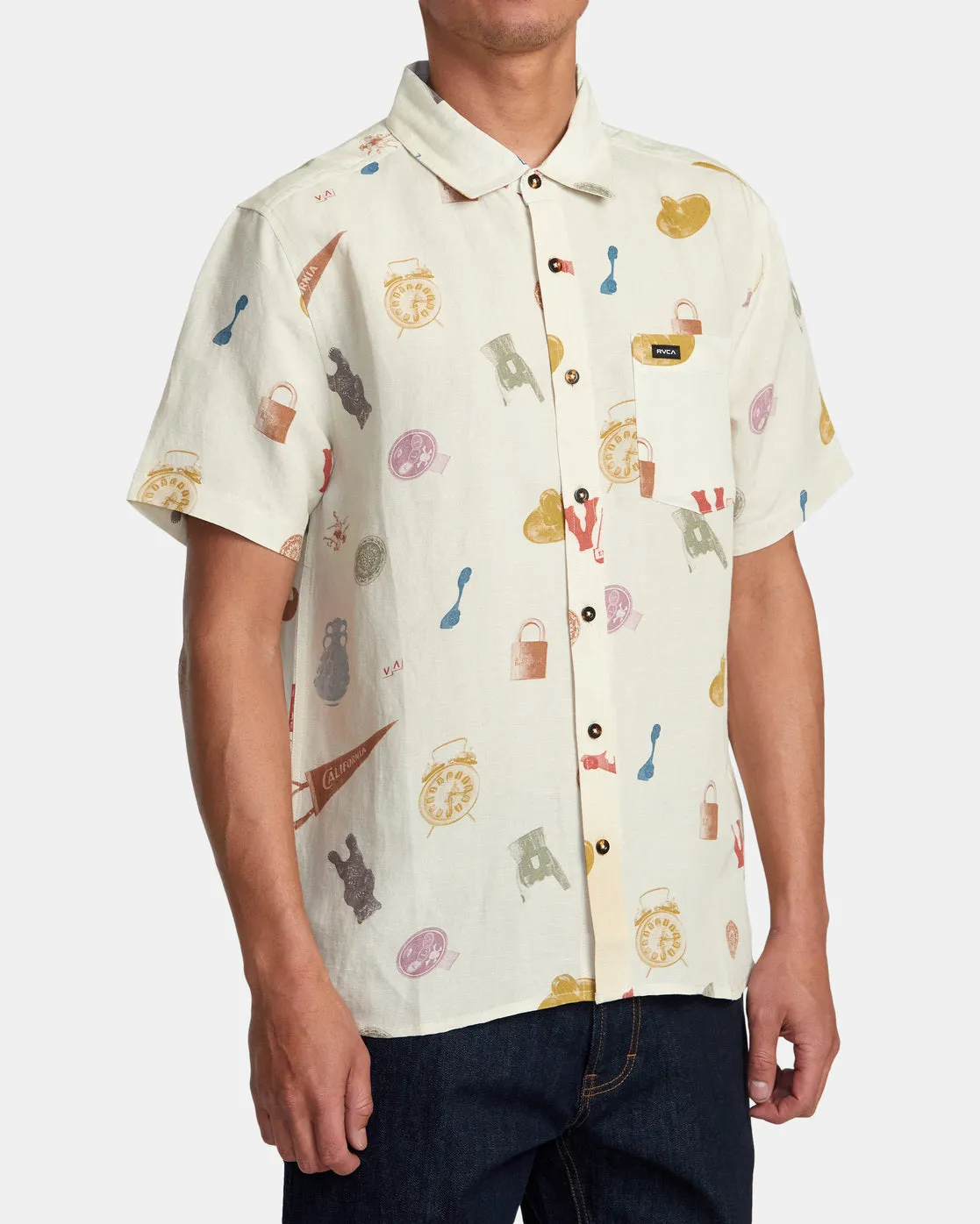 Artifacts Short Sleeve Woven Shirt - Natural
