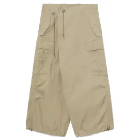 Asymmetrical Cargo Pants Khaki