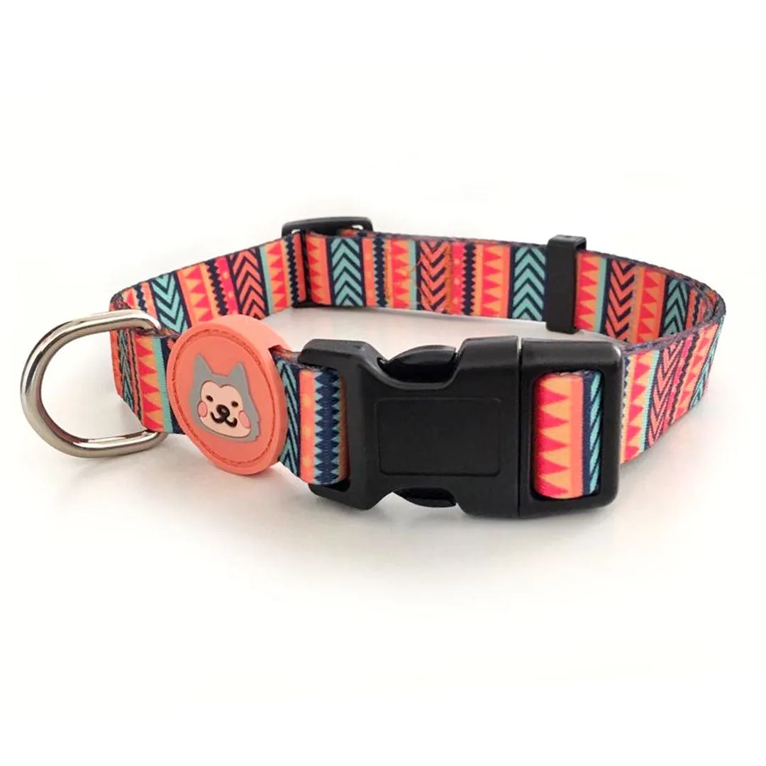 Aztec print collar