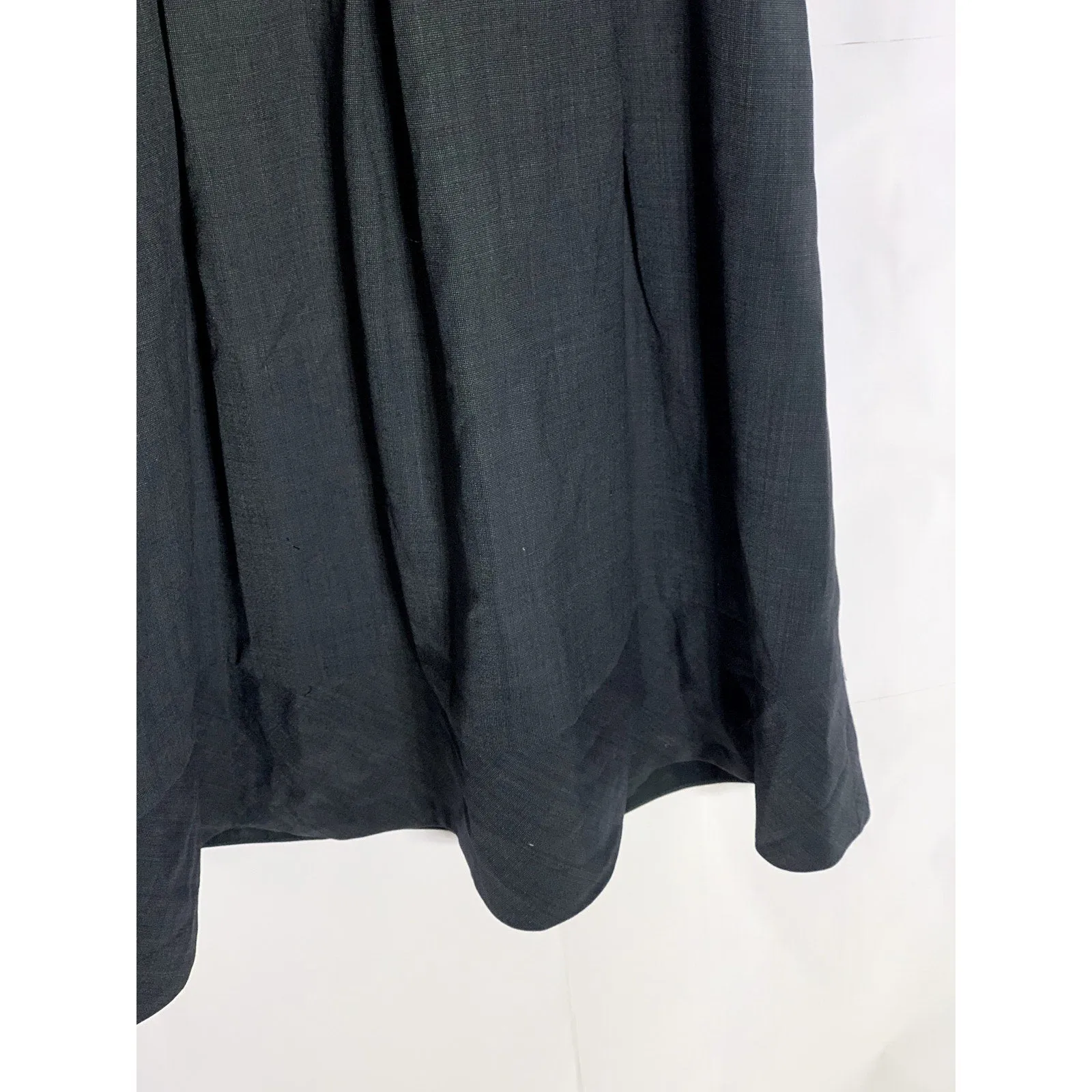 BANANA REPUBLIC Women's Black Scoop-Neck Stretch Sleeveless Wool Dress SZ 4