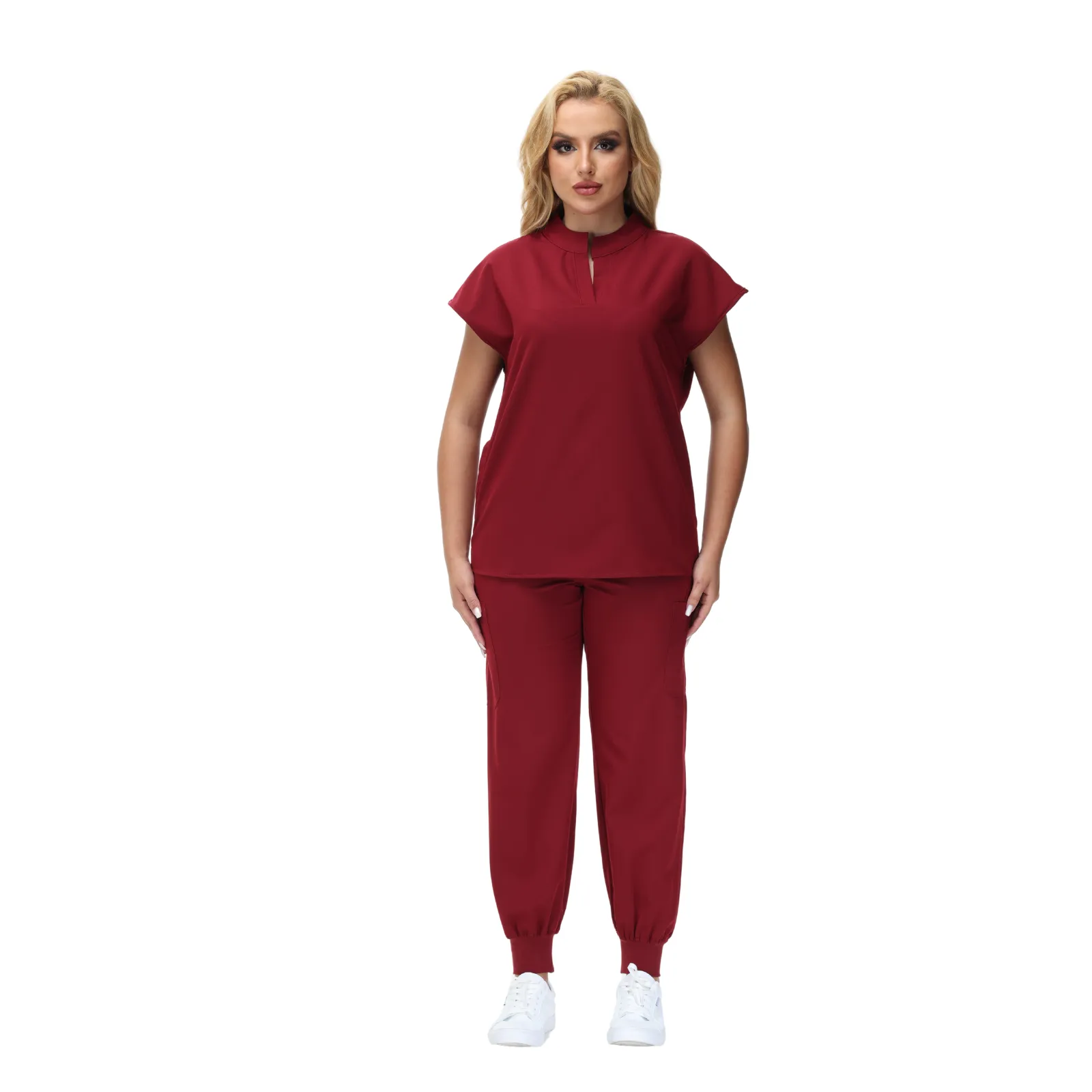 Barbara Eight-Pocket Jogger Scrub Pants