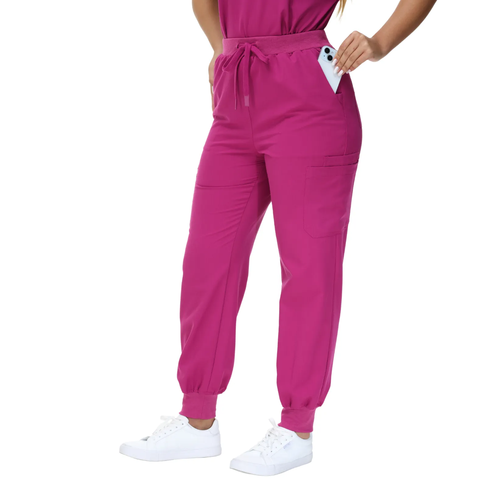Barbara Eight-Pocket Jogger Scrub Pants