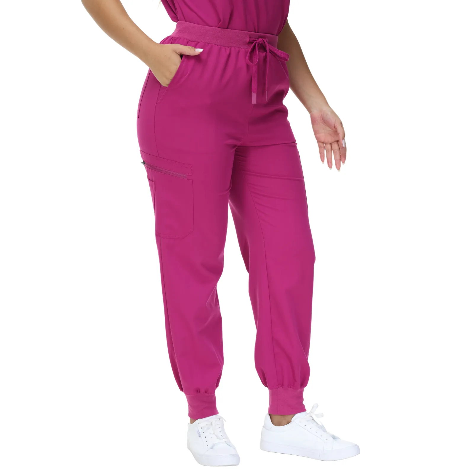 Barbara Eight-Pocket Jogger Scrub Pants