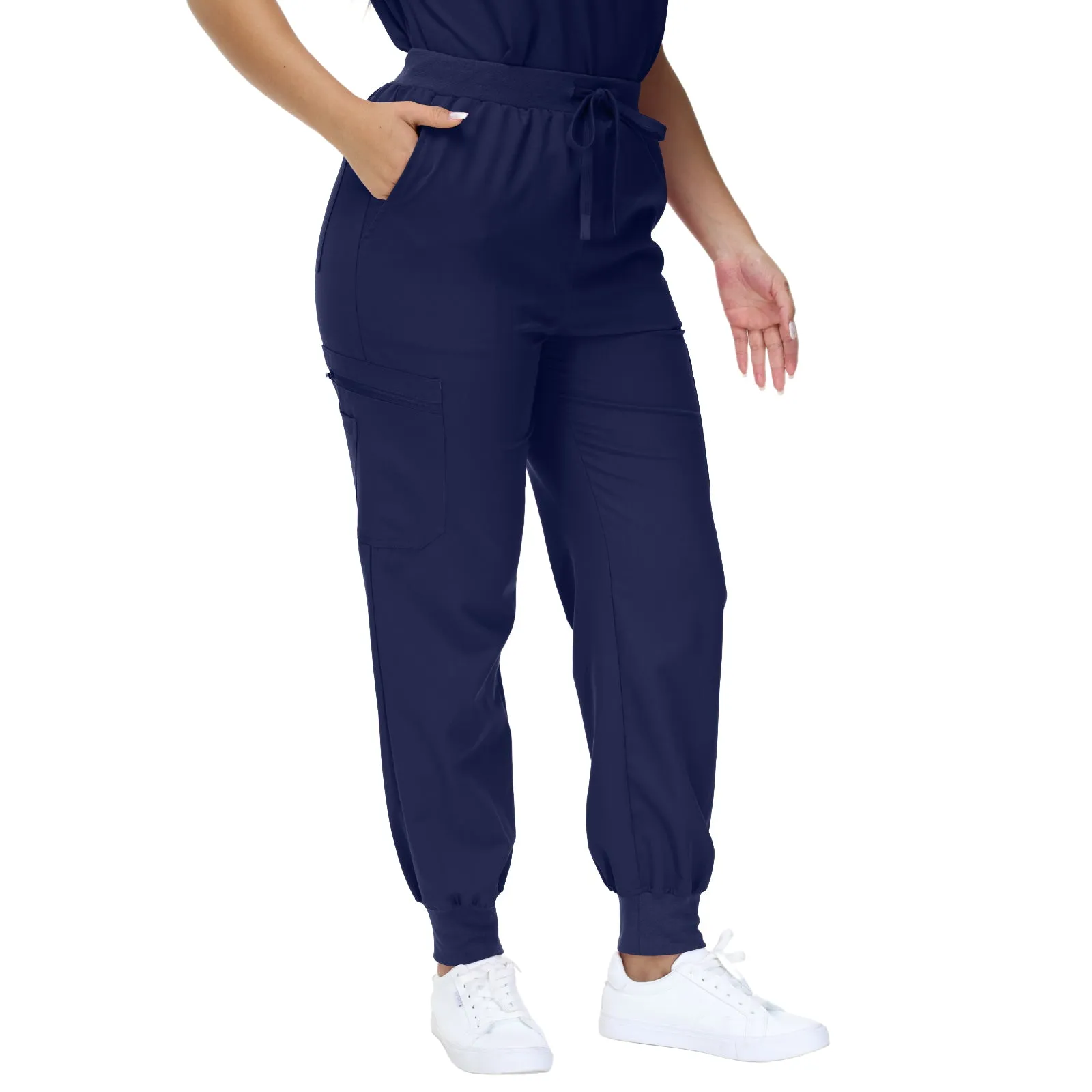 Barbara Eight-Pocket Jogger Scrub Pants