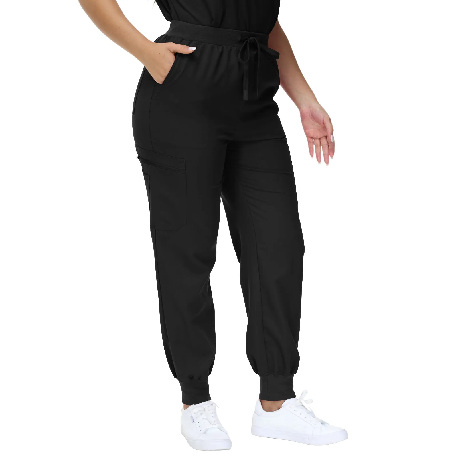 Barbara Eight-Pocket Jogger Scrub Pants