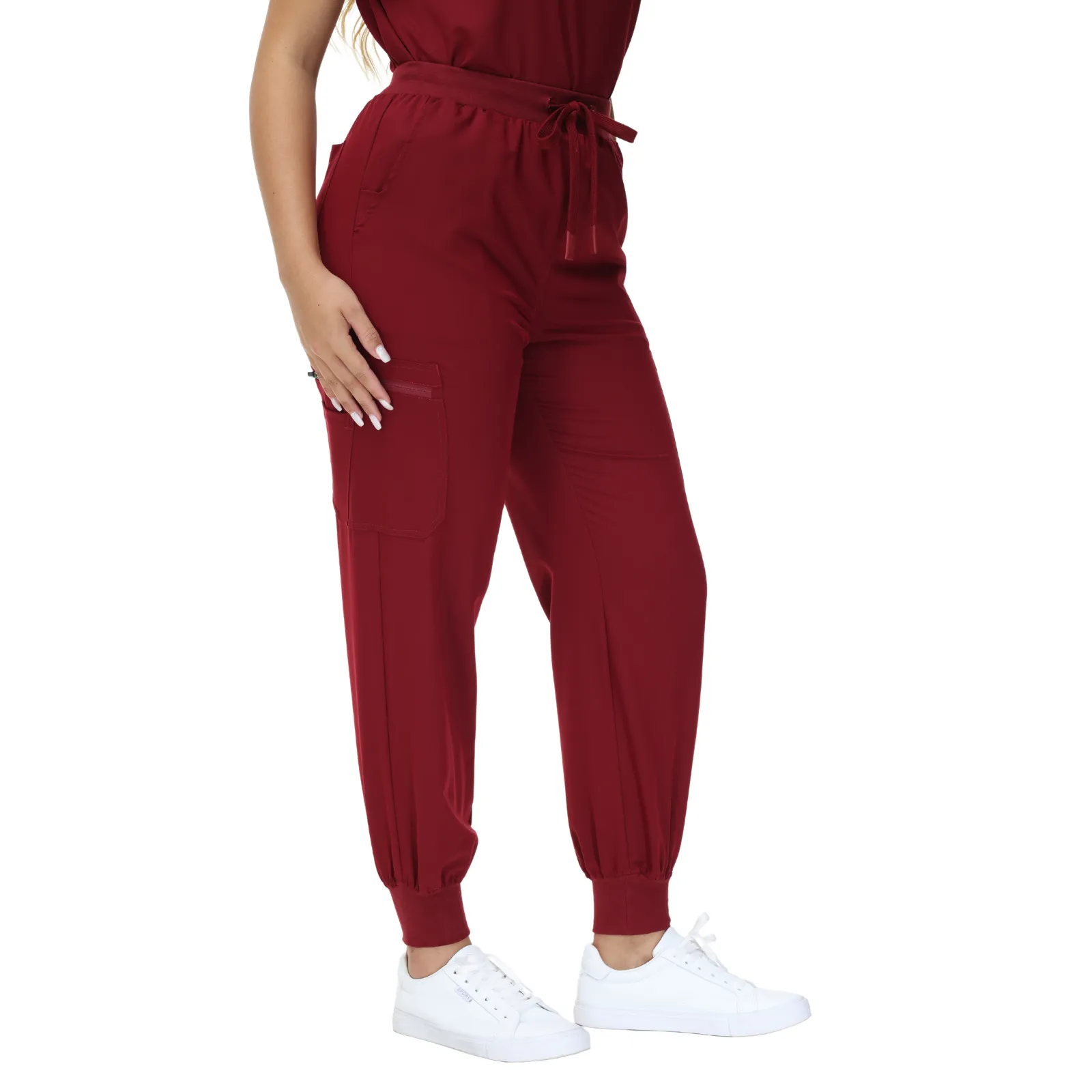 Barbara Eight-Pocket Jogger Scrub Pants