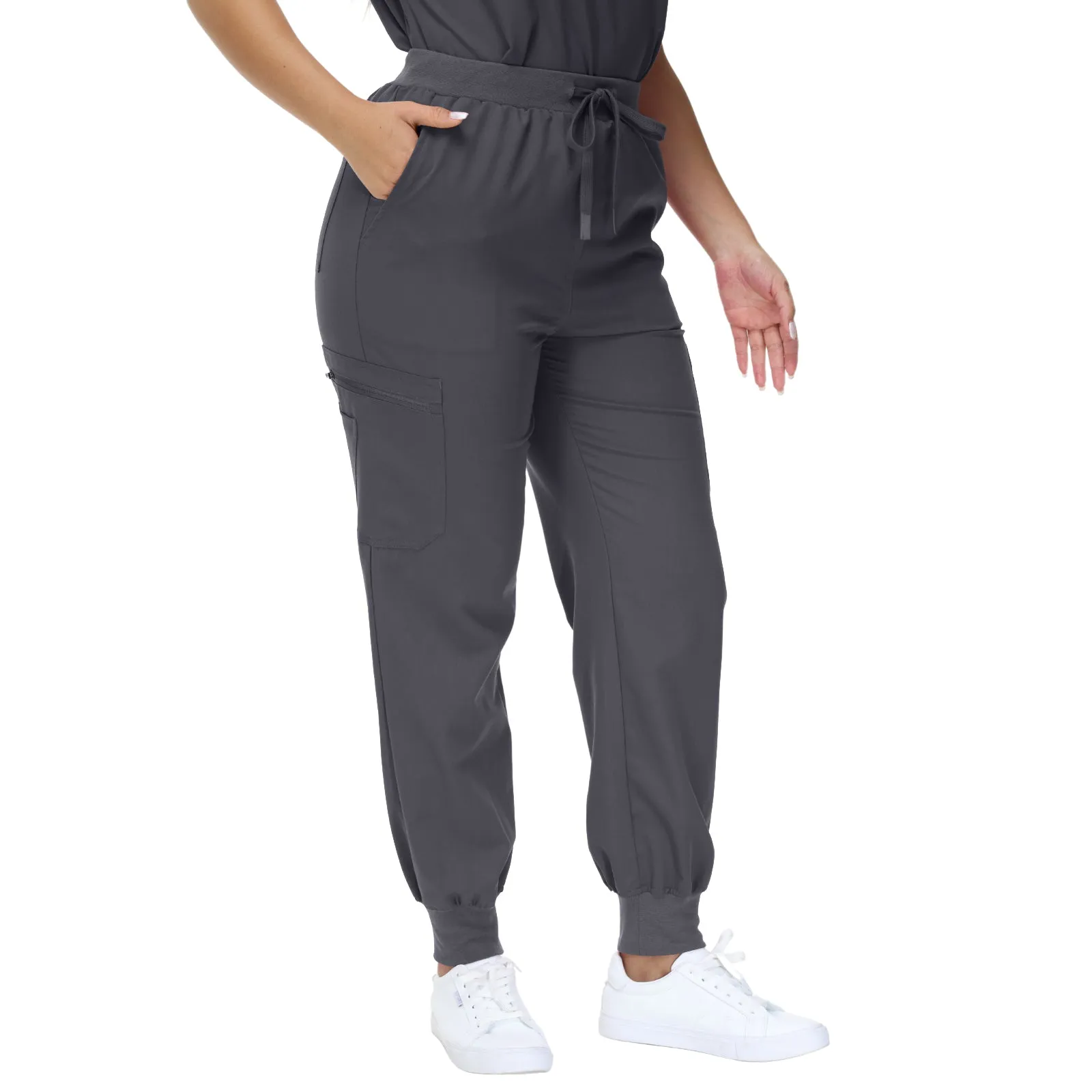 Barbara Eight-Pocket Jogger Scrub Pants