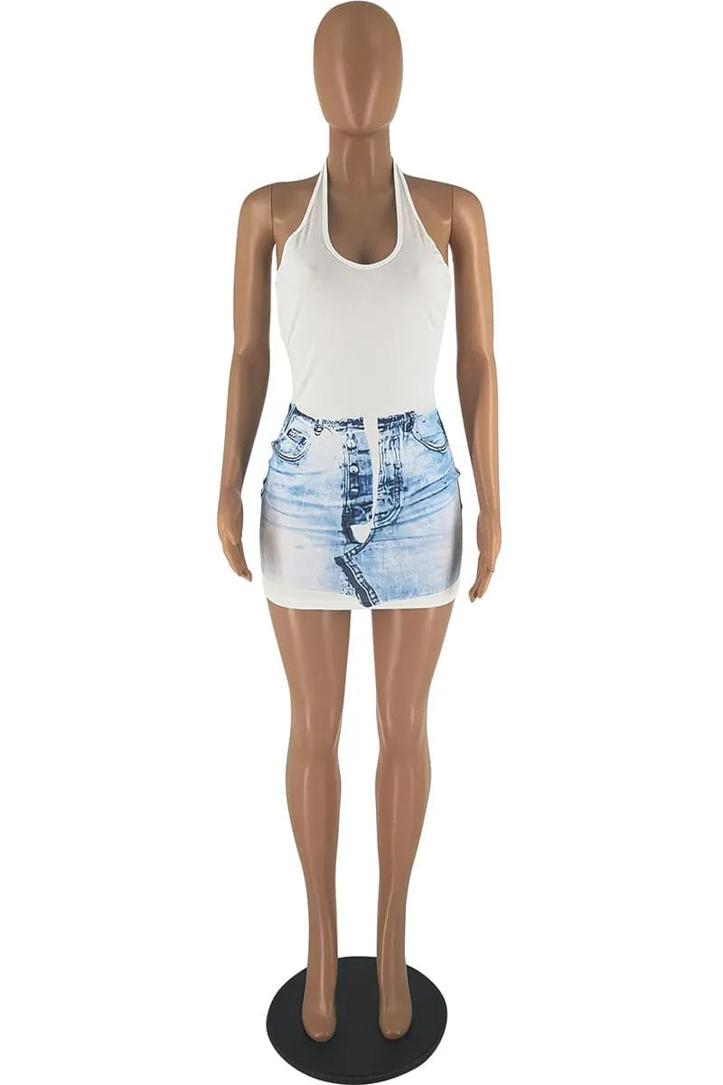 BC230 Halter Mini Dress