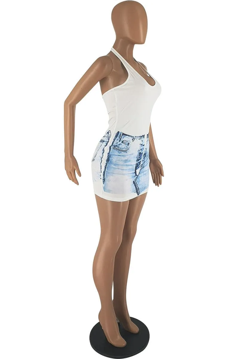 BC230 Halter Mini Dress