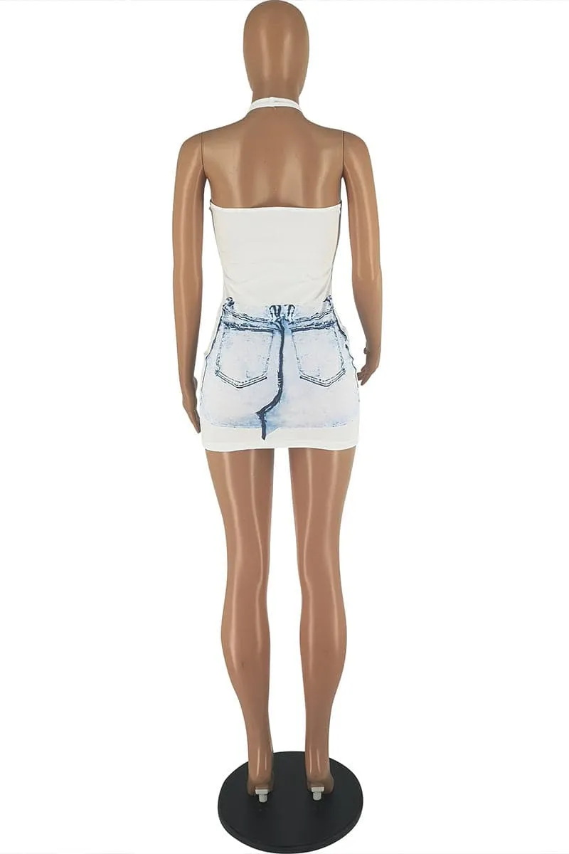BC230 Halter Mini Dress