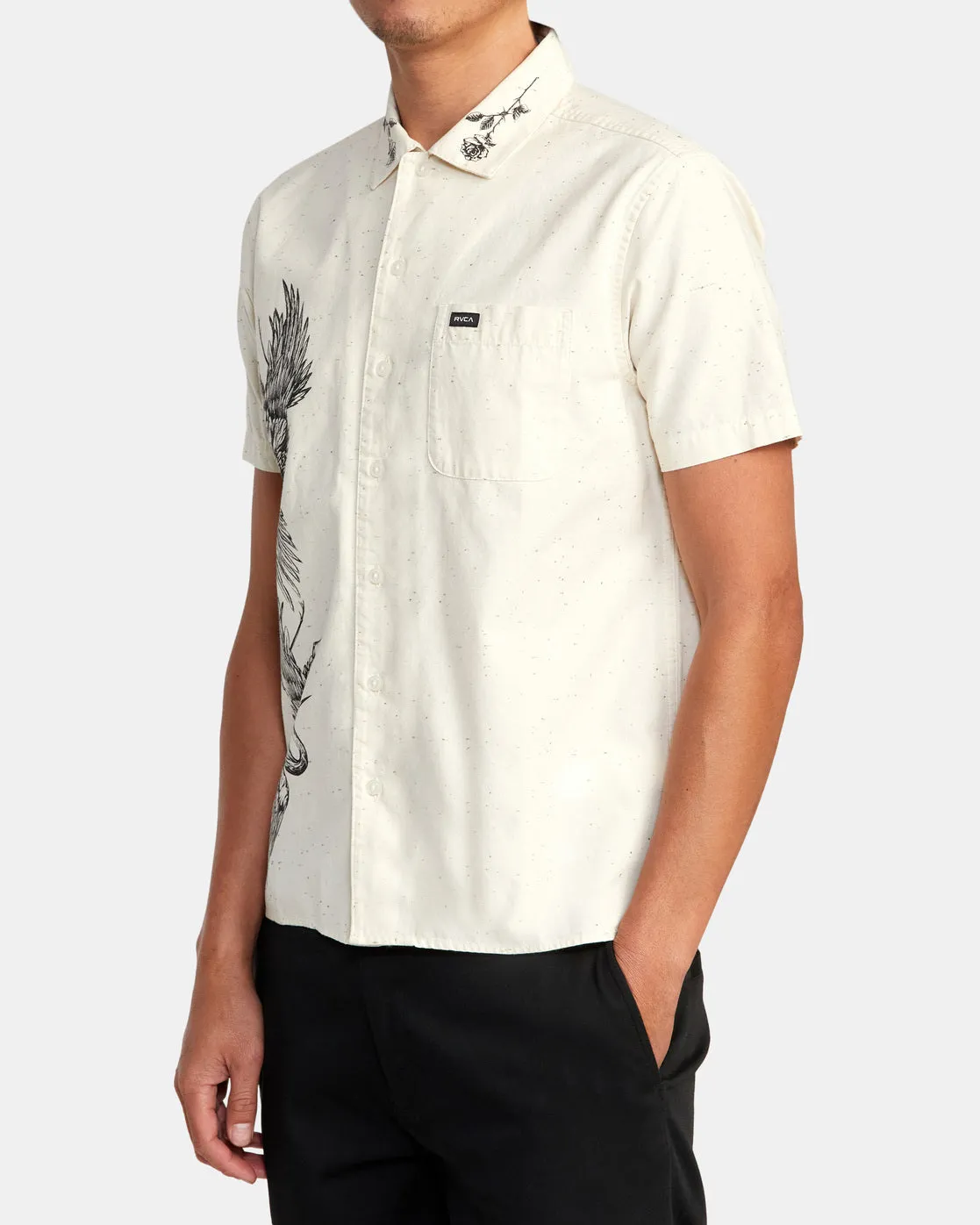 Benj Crane Short Sleeve Shirt - Natural