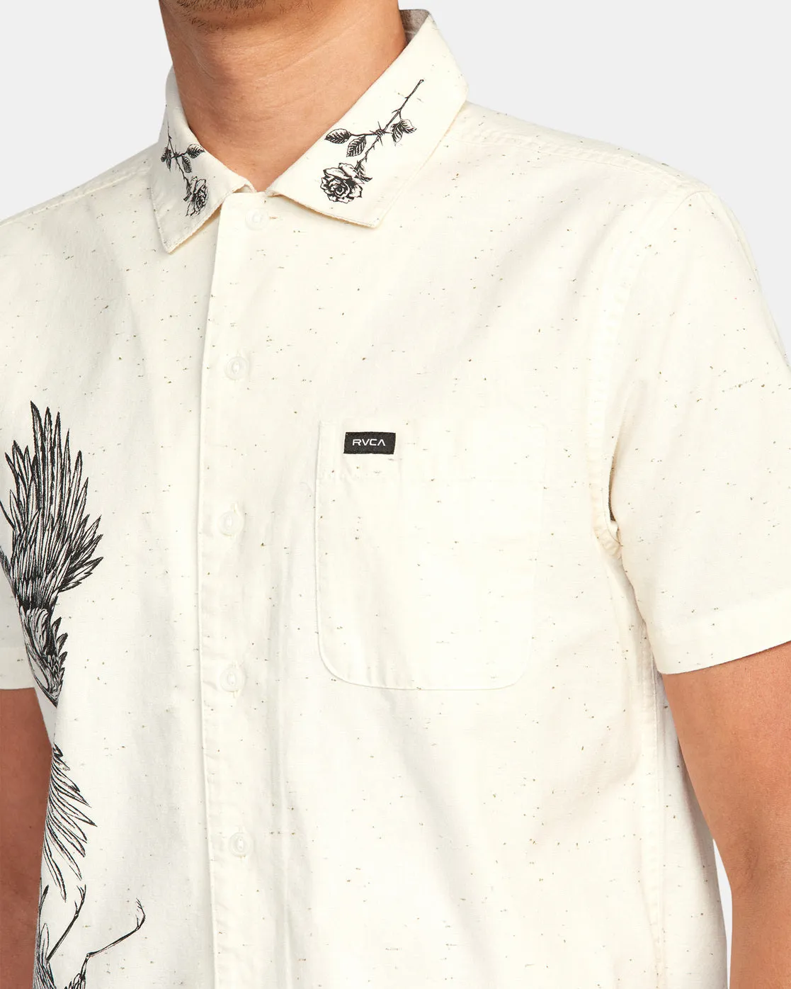 Benj Crane Short Sleeve Shirt - Natural