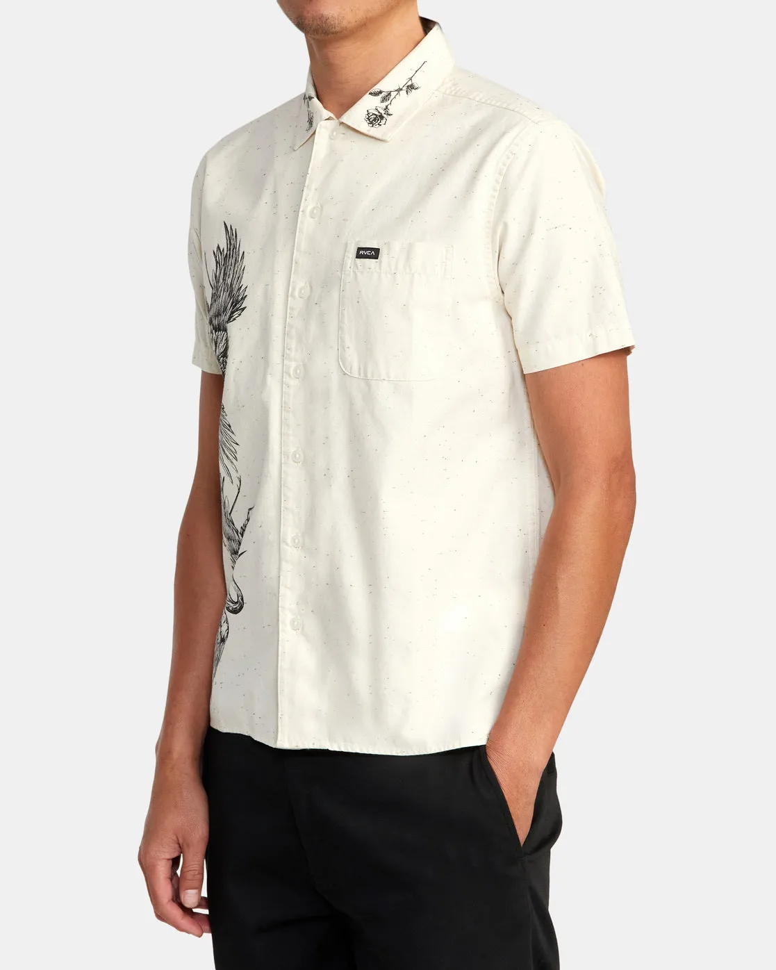 Benj Crane Short Sleeve Shirt - Natural