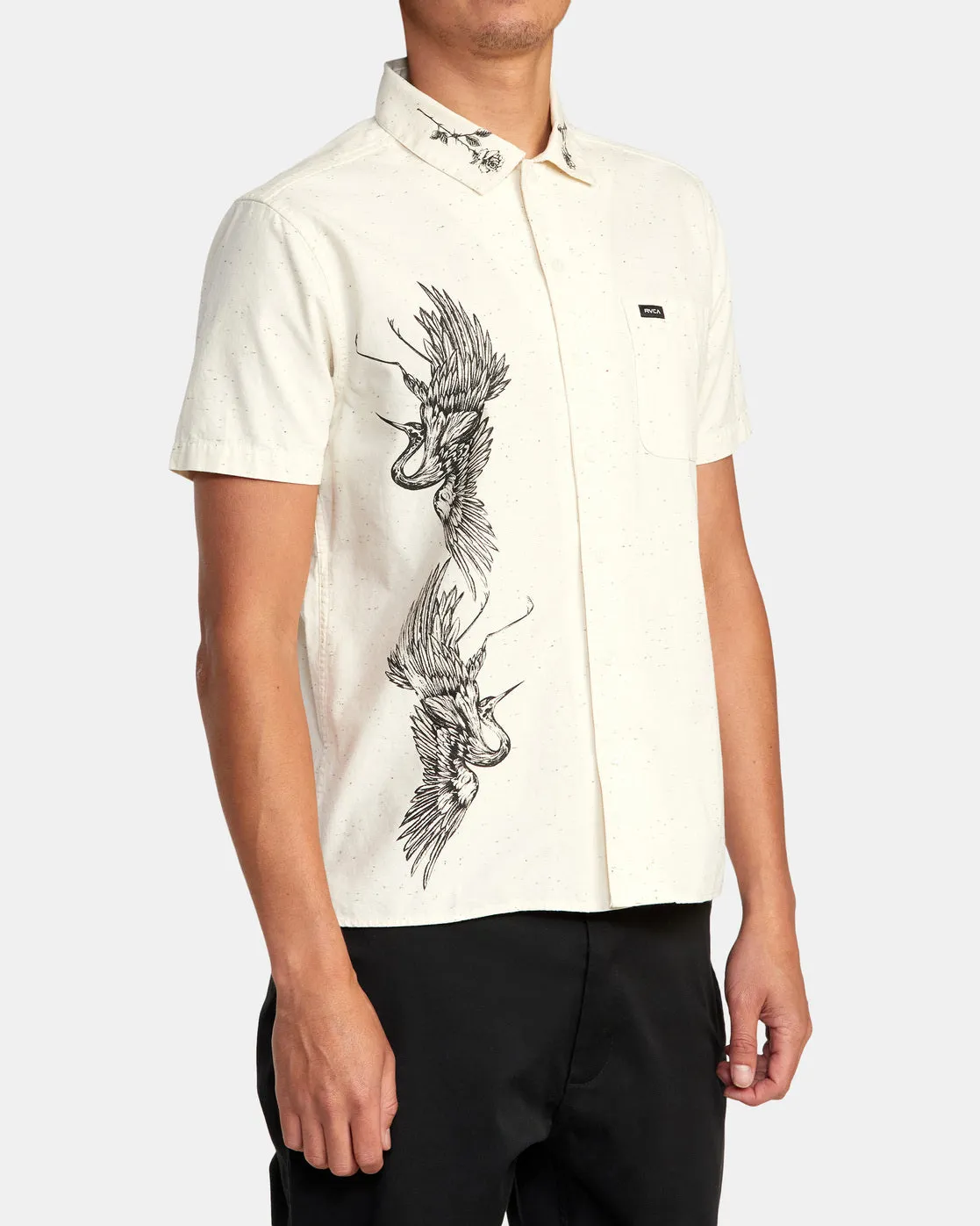 Benj Crane Short Sleeve Shirt - Natural