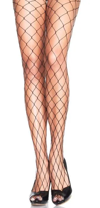 Black Fence Net Tights (Women's)