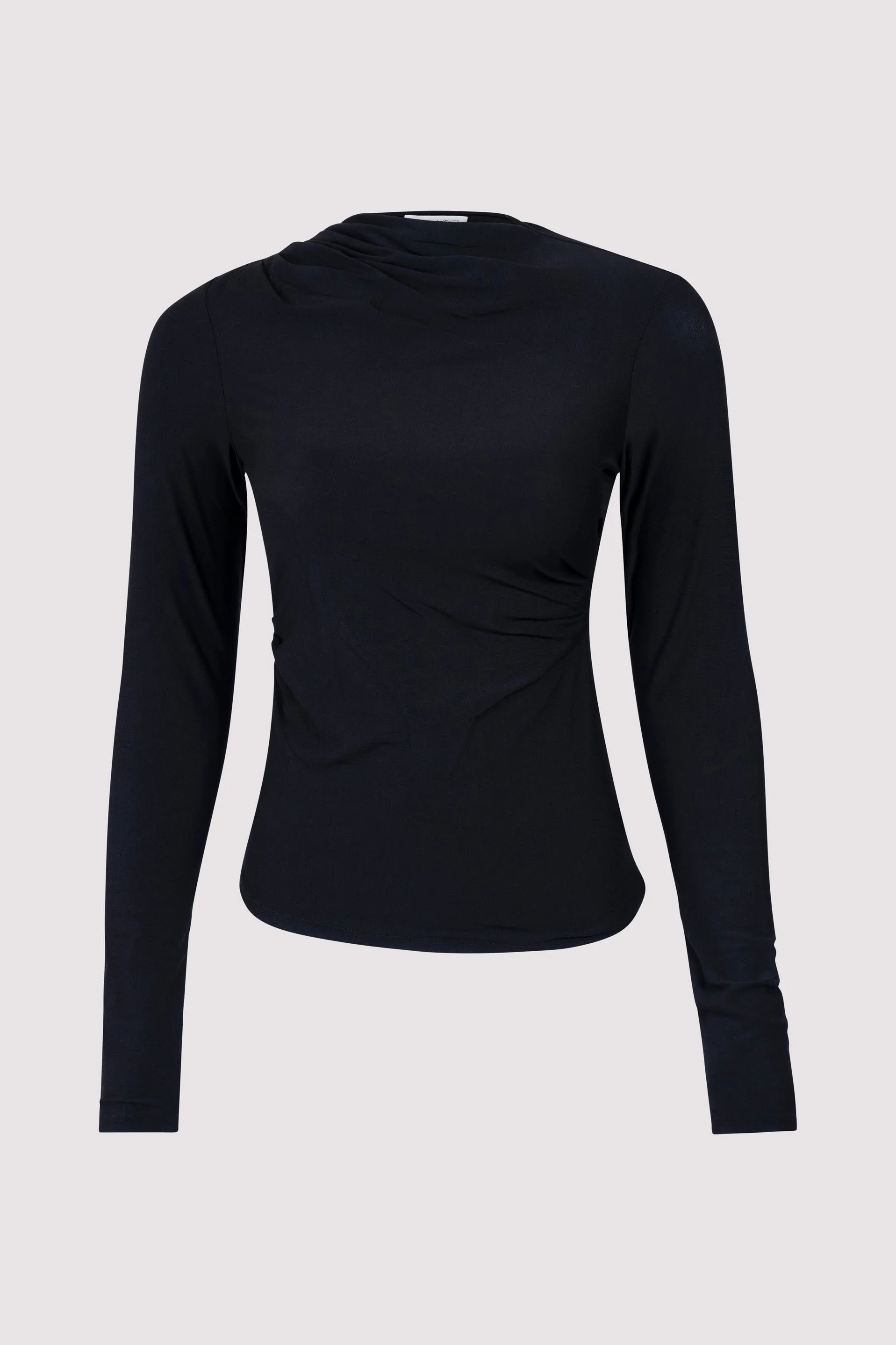 Black Selma Long Sleeve Top
