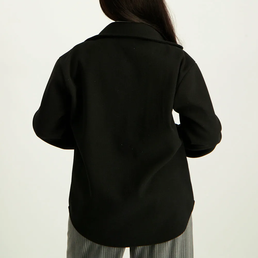 Black Sleeve Shacket