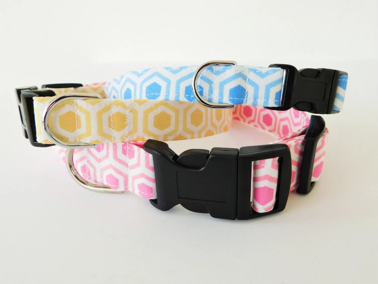 Blue Honeycomb Collar
