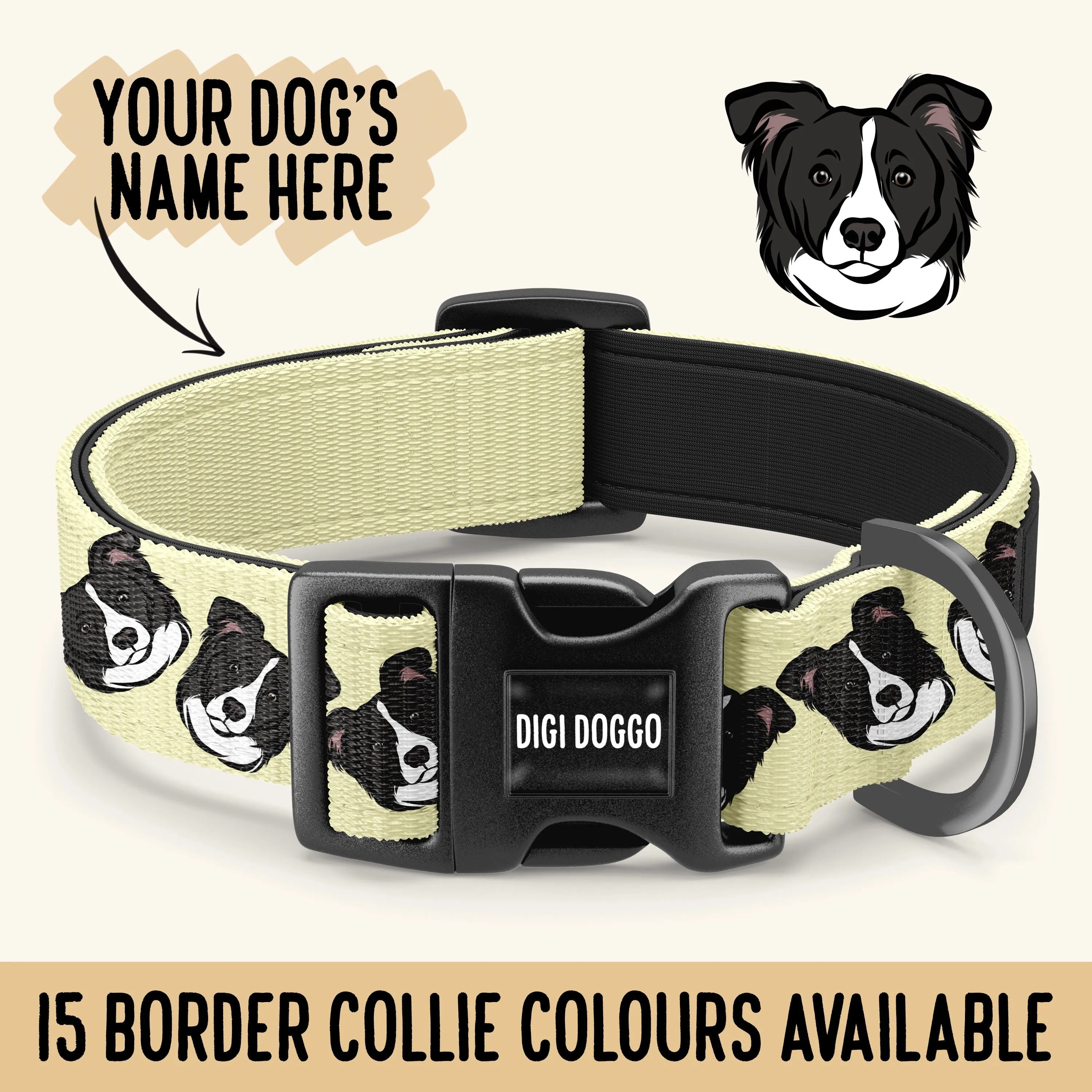 Border Collie Pattern Collar