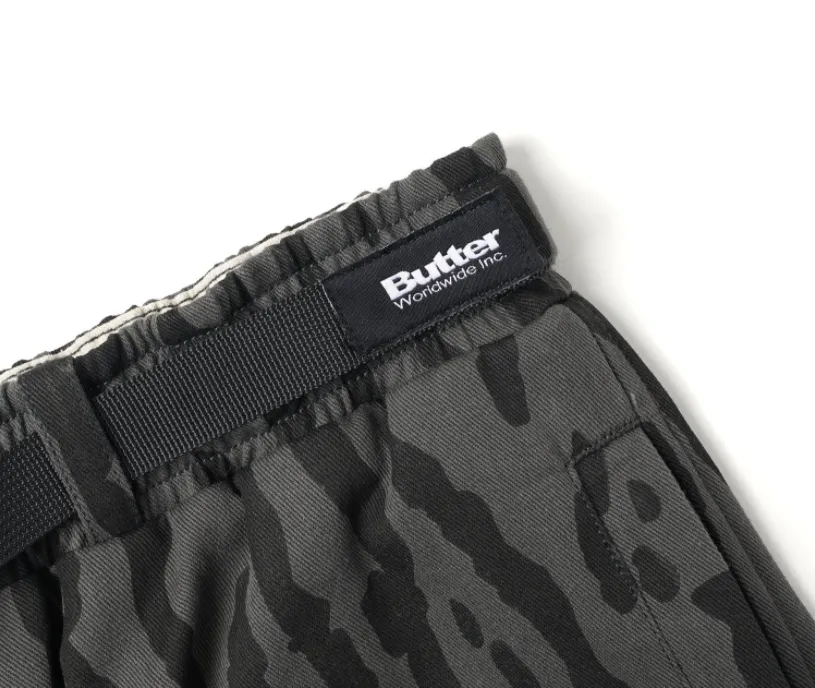 BUTTER GOODS BARK CAMO CARGO PANT BLACK