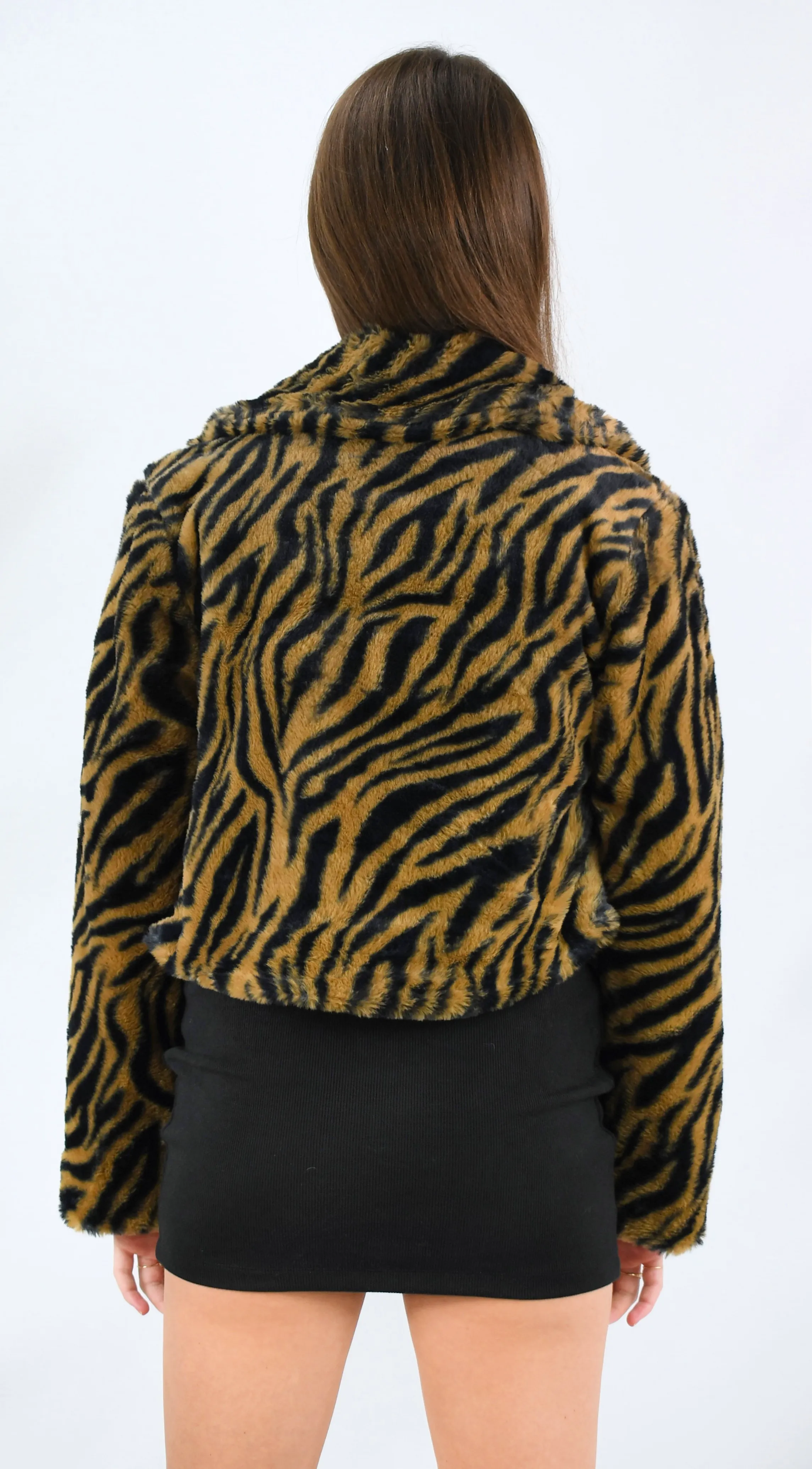 Call of the Wild Faux Fur Crop Jacket