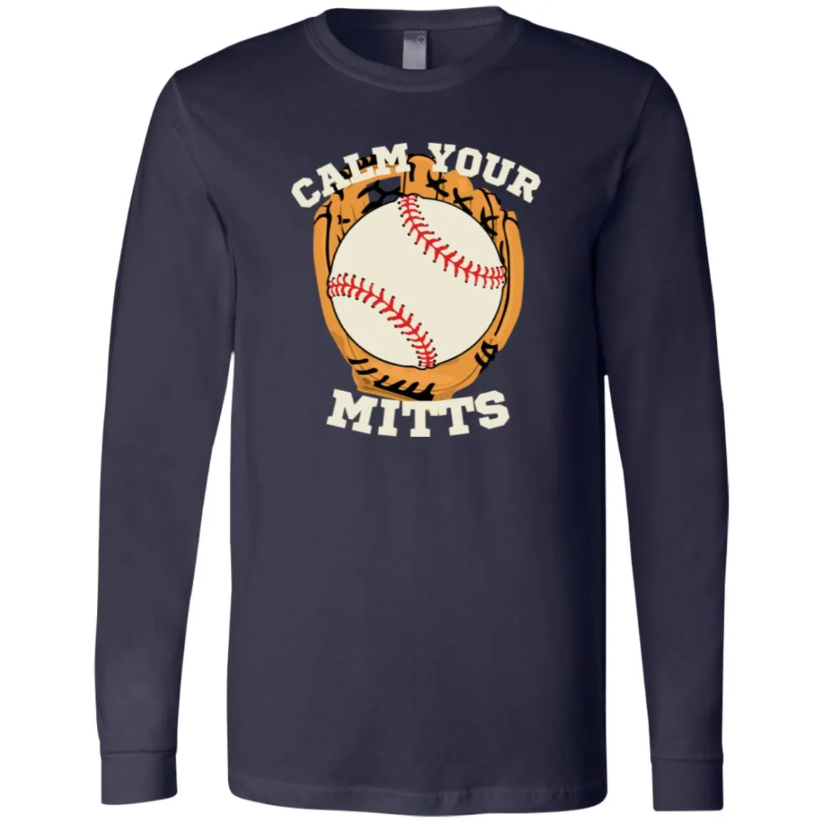 Calm Your Mitts (1) CLOSEOUT -- Men's Jersey LS T-Shirt