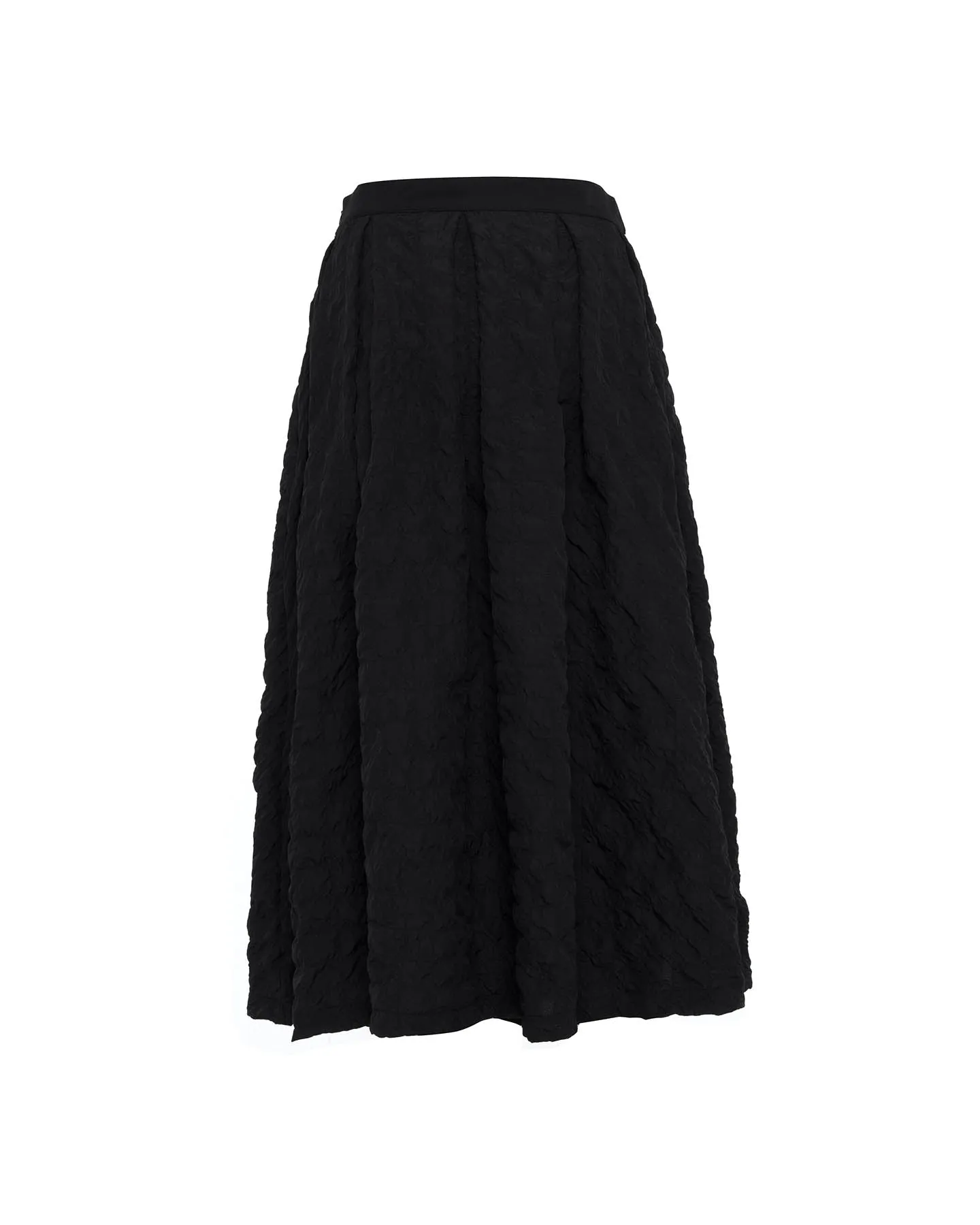 Calypso Pleated Midi Plaid Skirt
