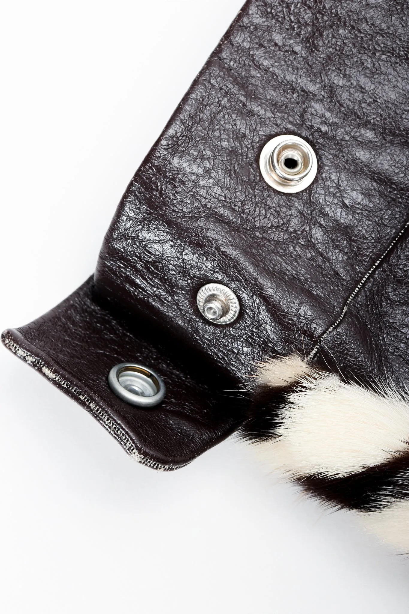 Chevron Mink Fur Jacket