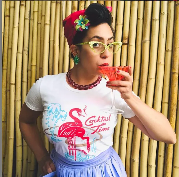 Cocktail Time Women's Tee in Ivory