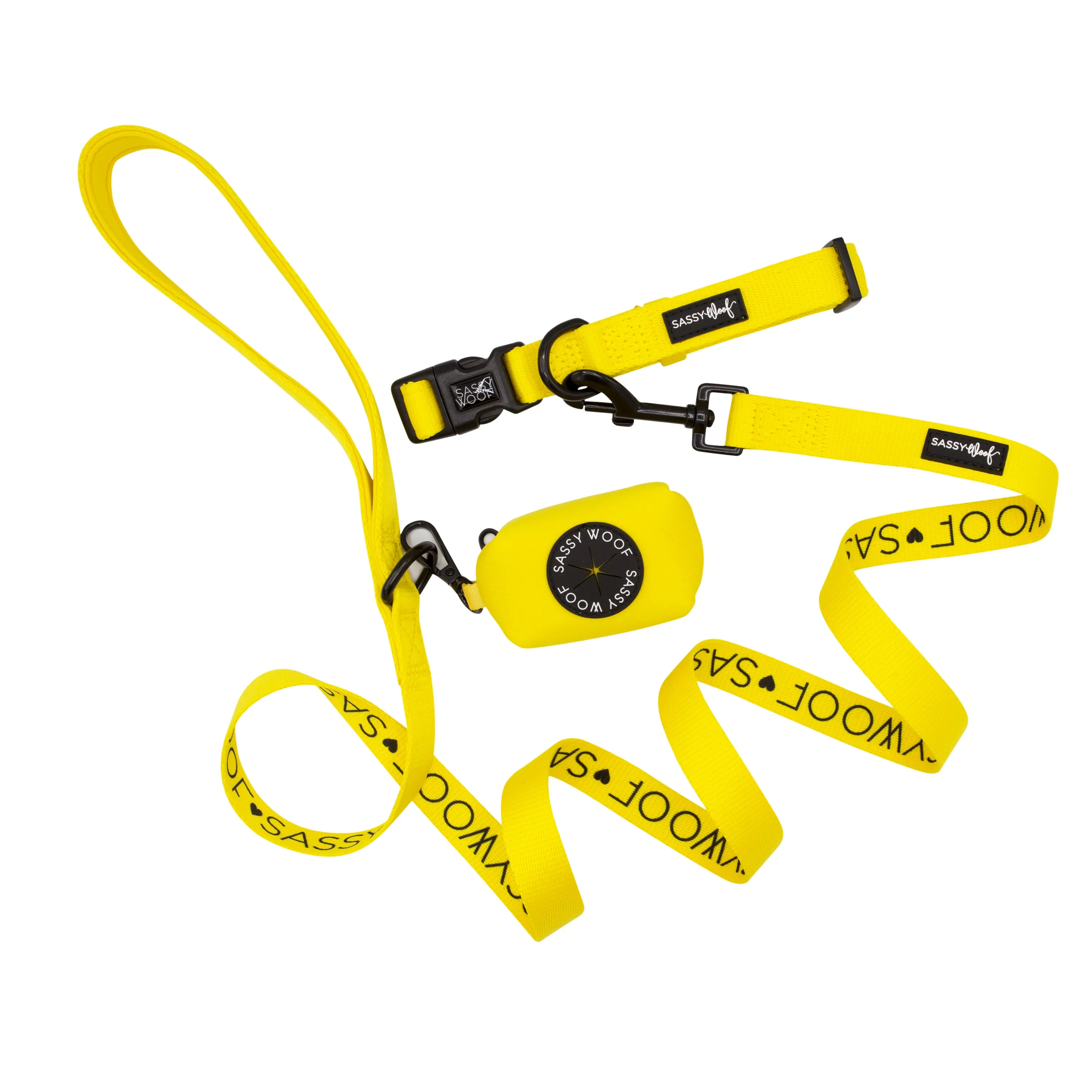 Collar Three Piece Bundle - Neon Yellow