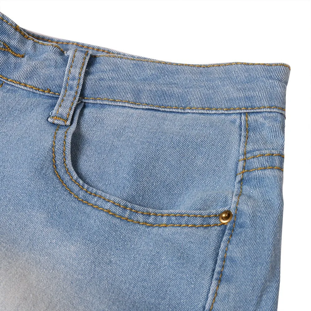 Denim Tassel Skirt