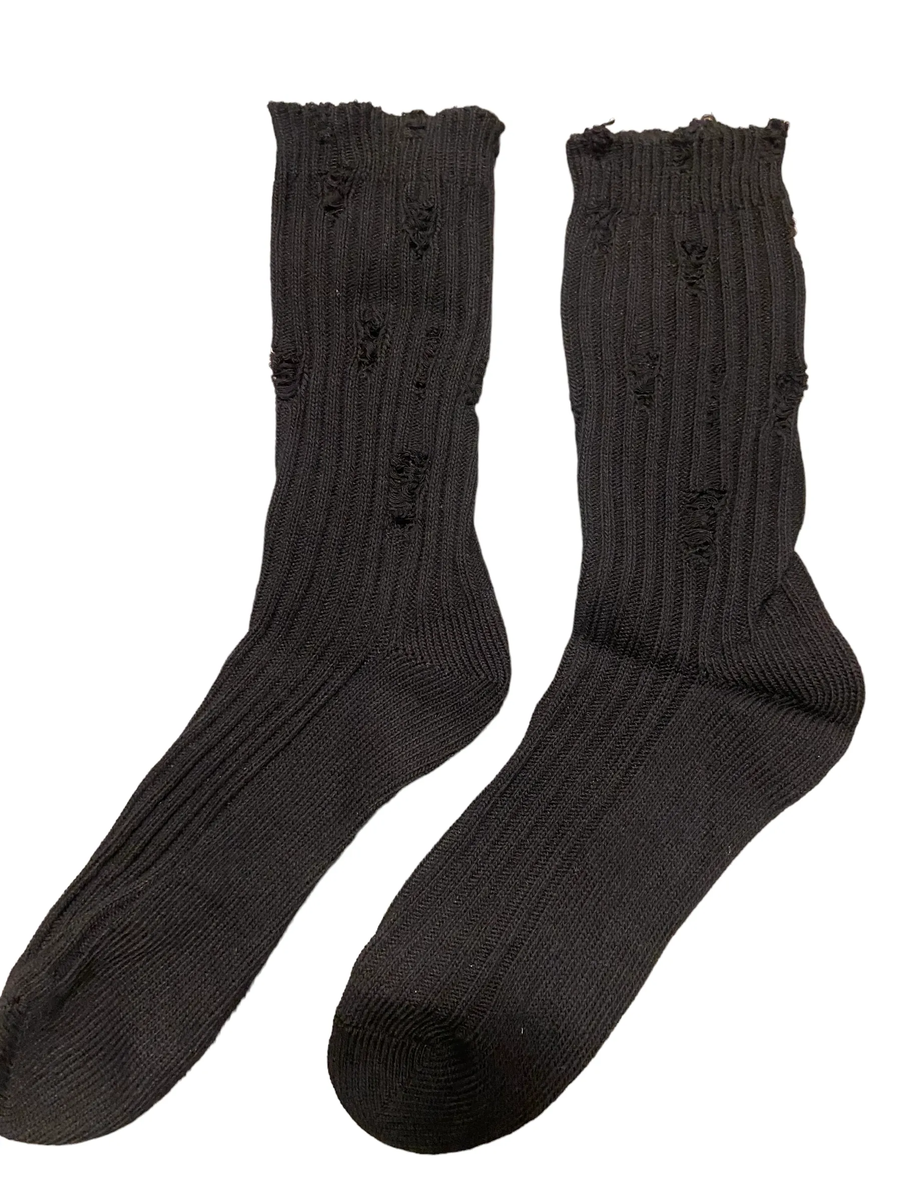 Distressed Ripped Socks