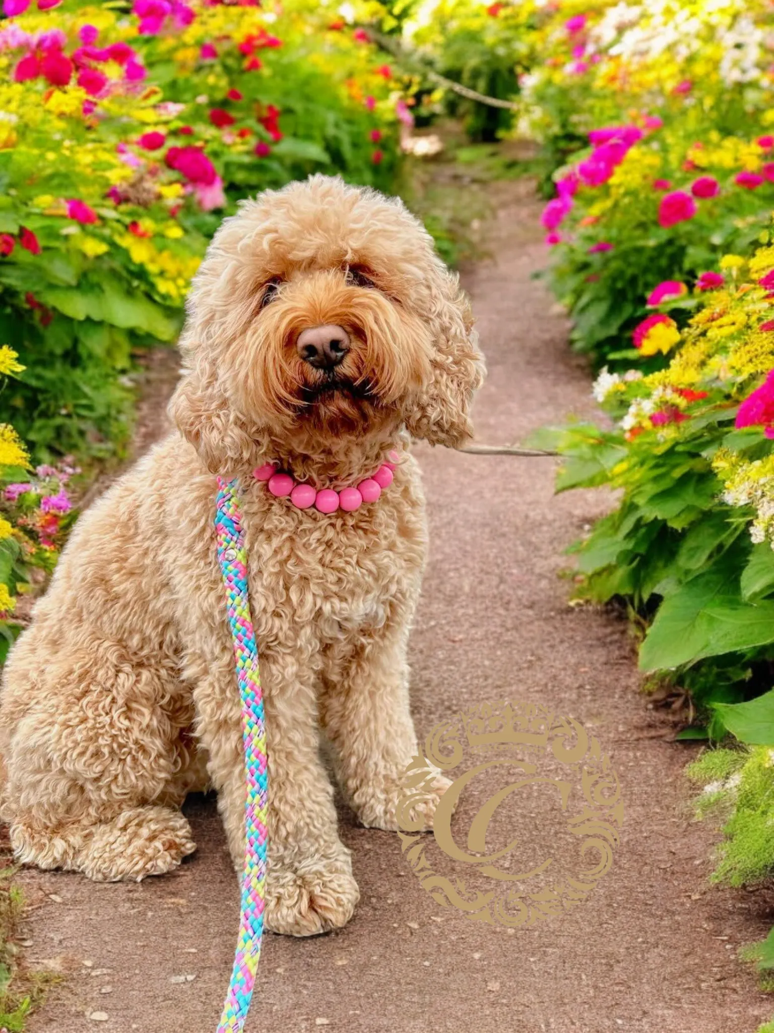 Dog collar Vivid Pink Maxi