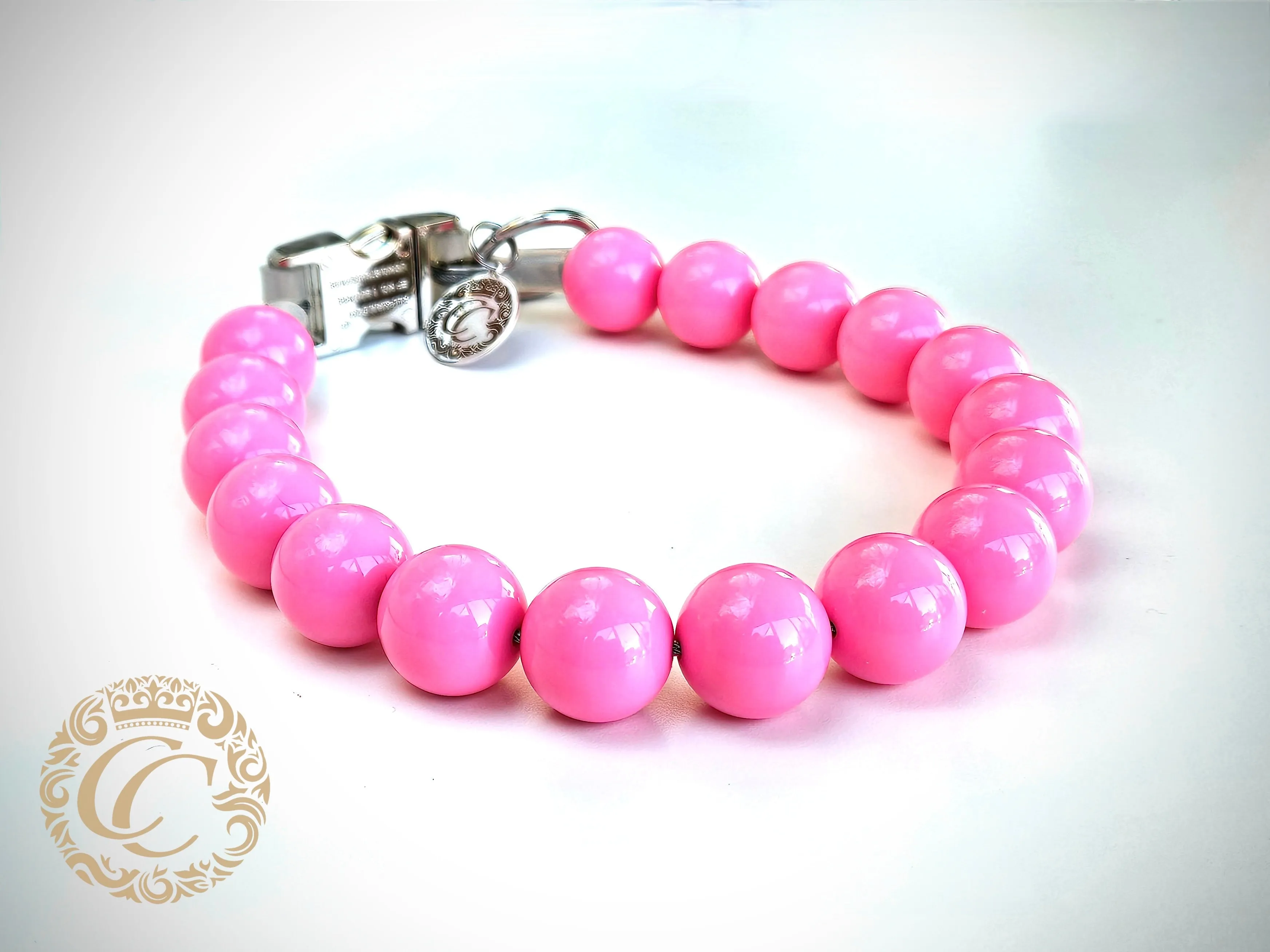 Dog collar Vivid Pink Maxi