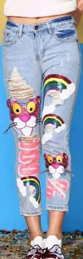 Embellished Jeans