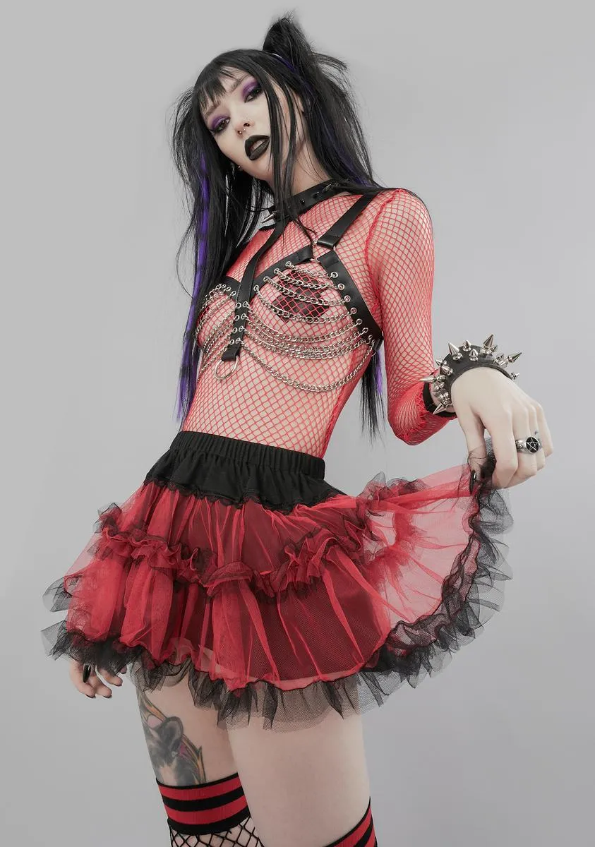 Ember Stole Your Soul Ruffle Skirt