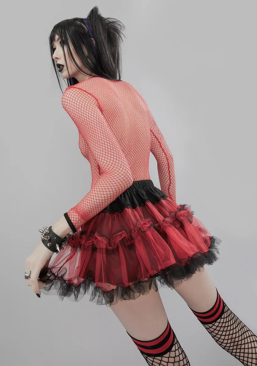 Ember Stole Your Soul Ruffle Skirt