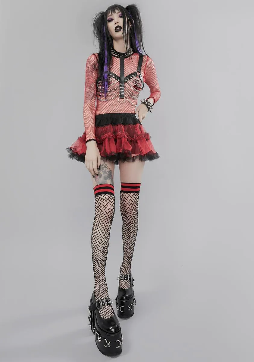 Ember Stole Your Soul Ruffle Skirt