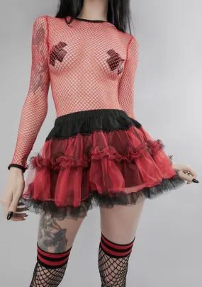 Ember Stole Your Soul Ruffle Skirt