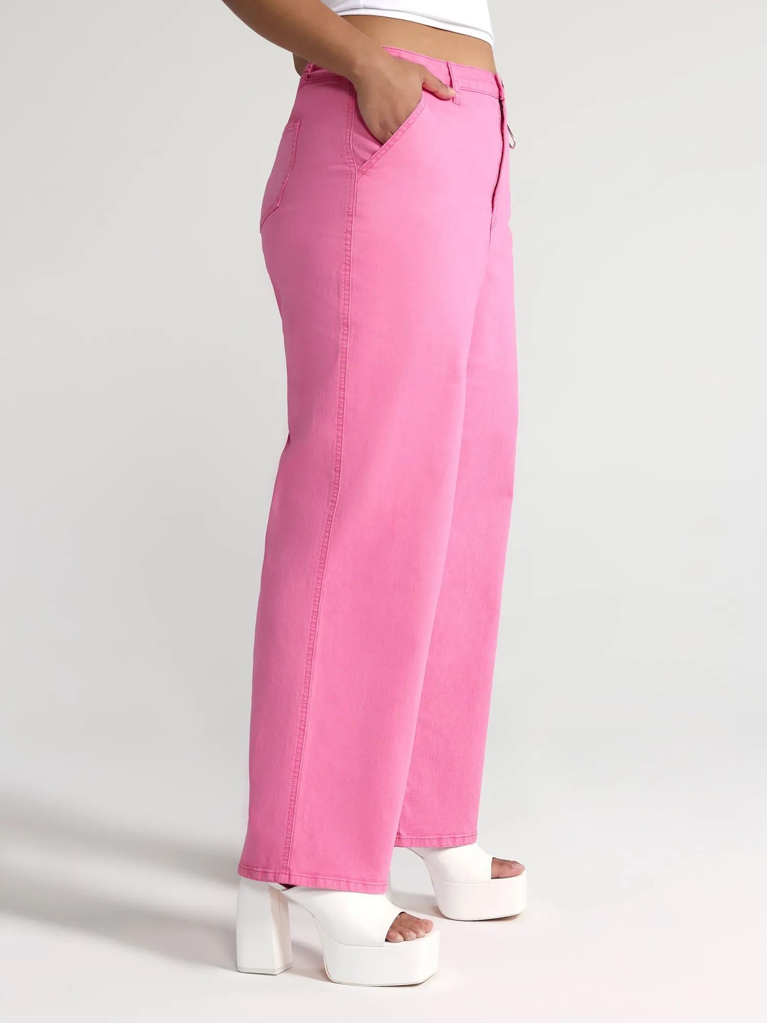 Fashion To Figure - Shanica Straight Leg Jeans with Heart Accessory
